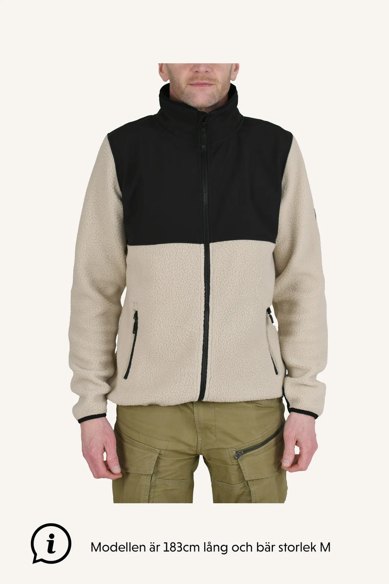 RAMUND PILE JACKET, MEN - BEIGE