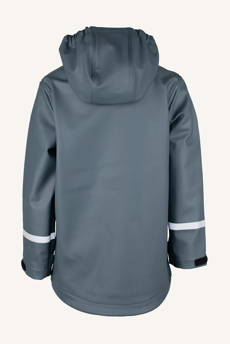 VESTBY RAIN JACKET - BLUE/GREY