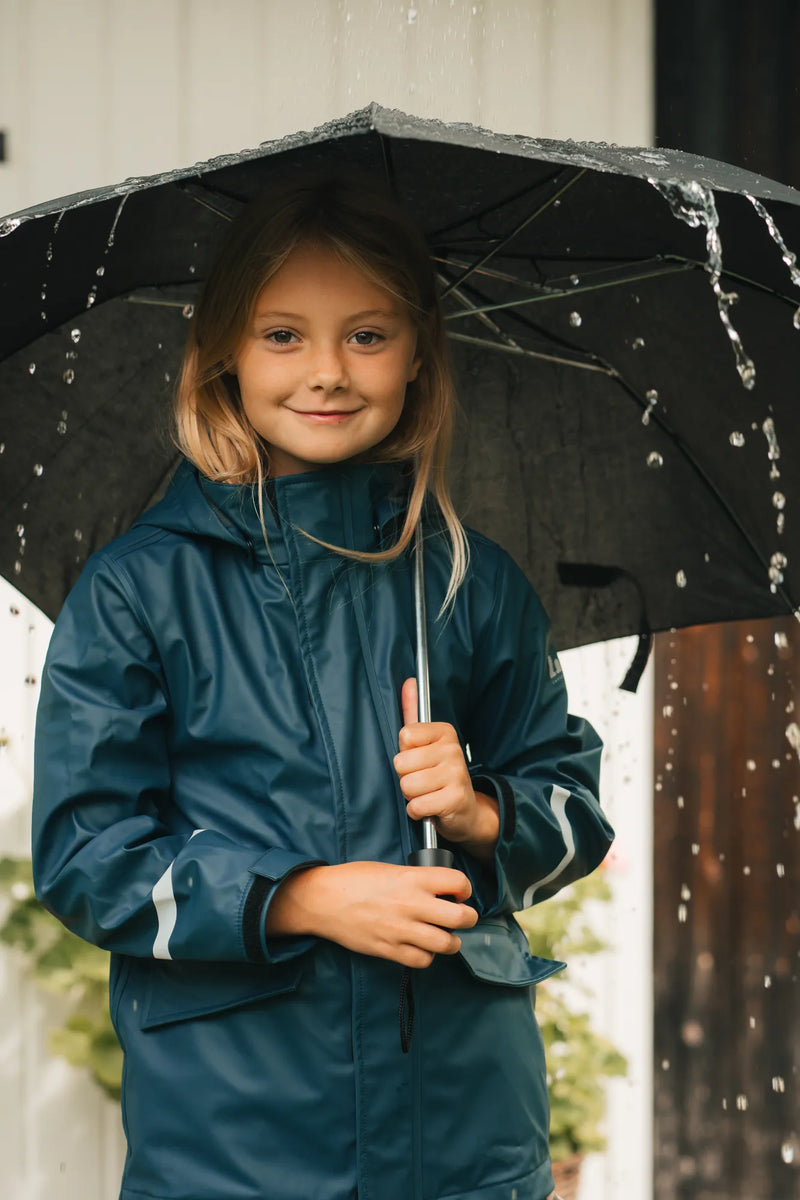 VESTBY RAIN JACKET - IRON BLUE