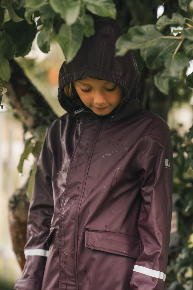 VESTBY RAIN JACKET - PLUM