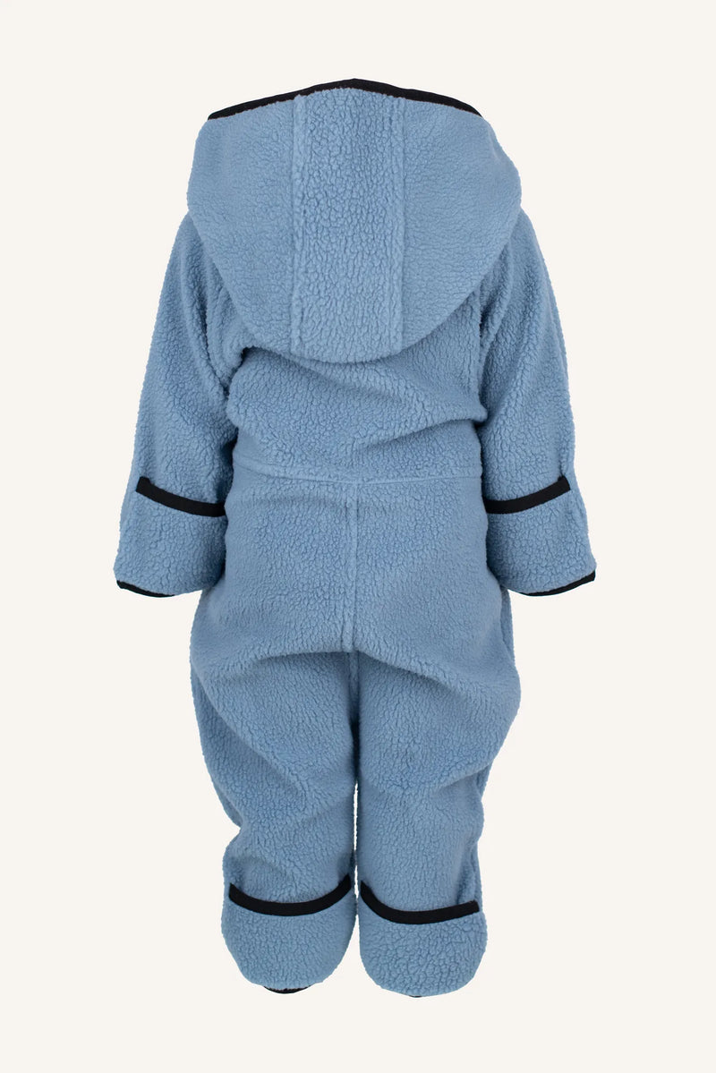 RAMUND PILE BABY OVERALL - BLUE