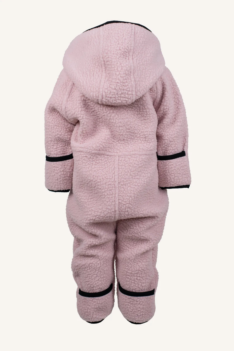 RAMUND PILE BABY OVERALL - DUSTY MAUVE