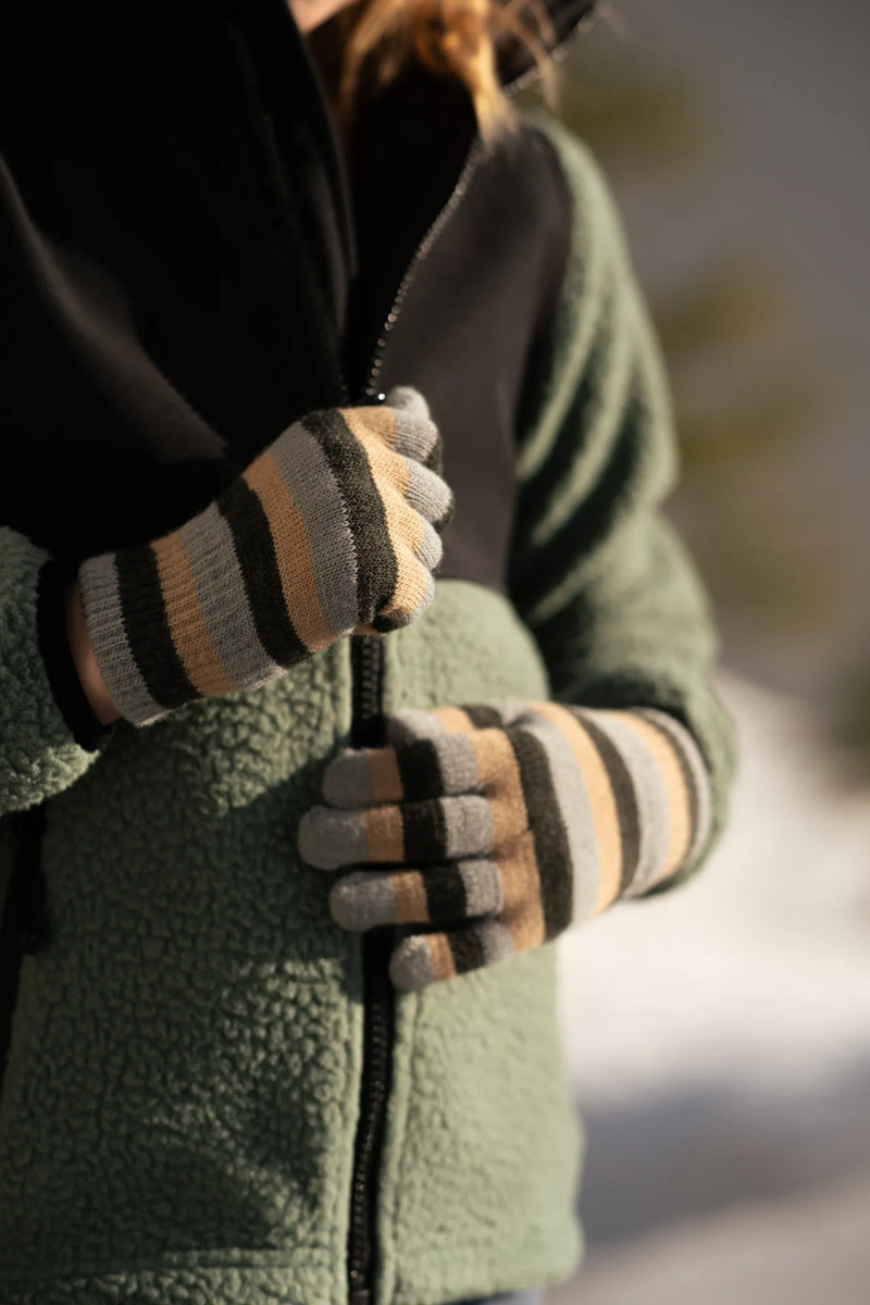 MULTI MAGIC GLOVE, 2-P - ANTH/BEIGE