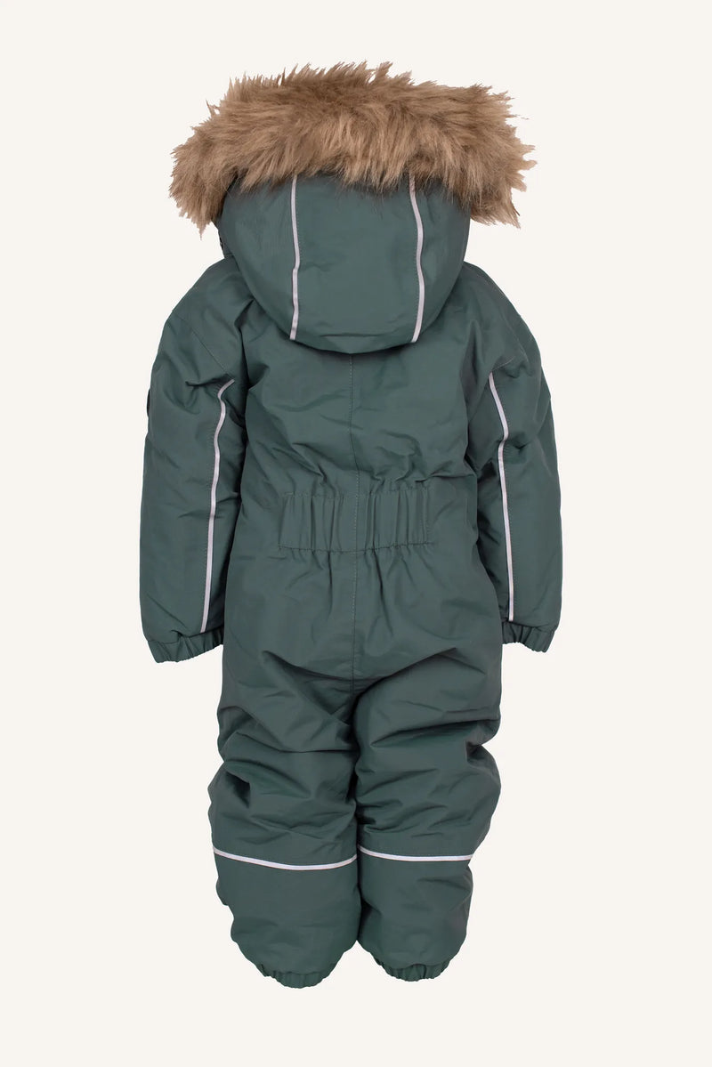 NORDIC WINTER BABY OVERALL - DARK TEAL