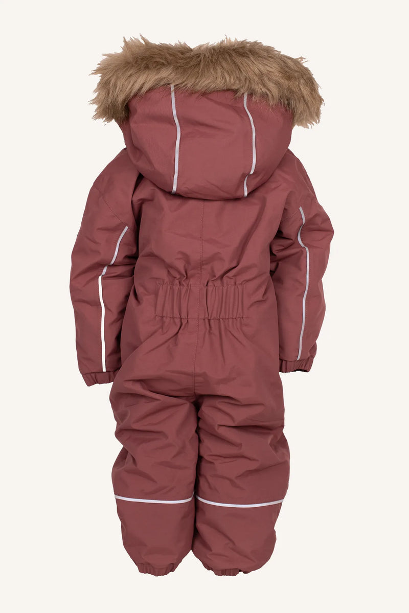 NORDIC WINTER BABY OVERALL - ROSE