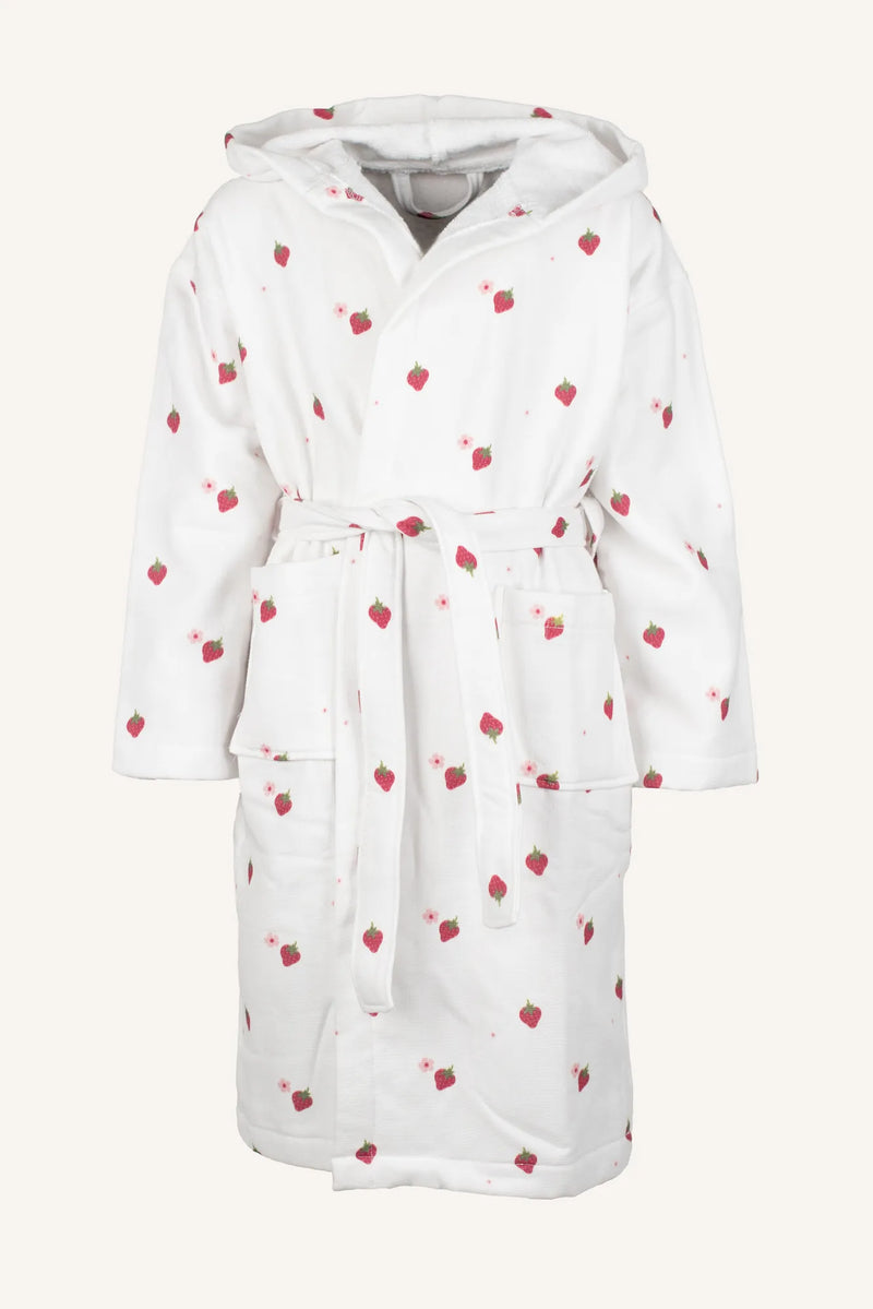 HAVSBRIS BATHROBE - WHITE/PINK