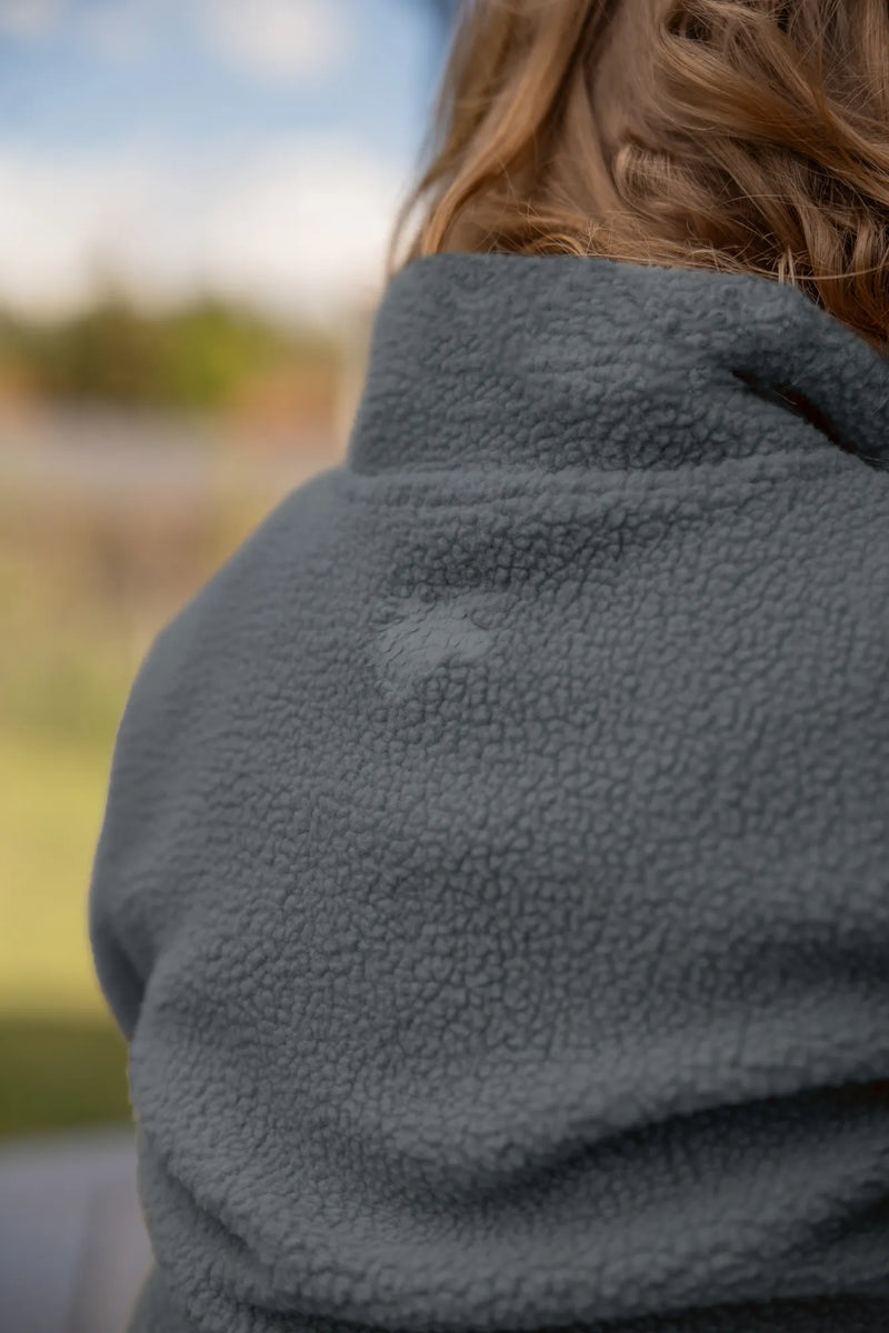 SKOGSVILD PILE JACKET - NAVY/GREEN