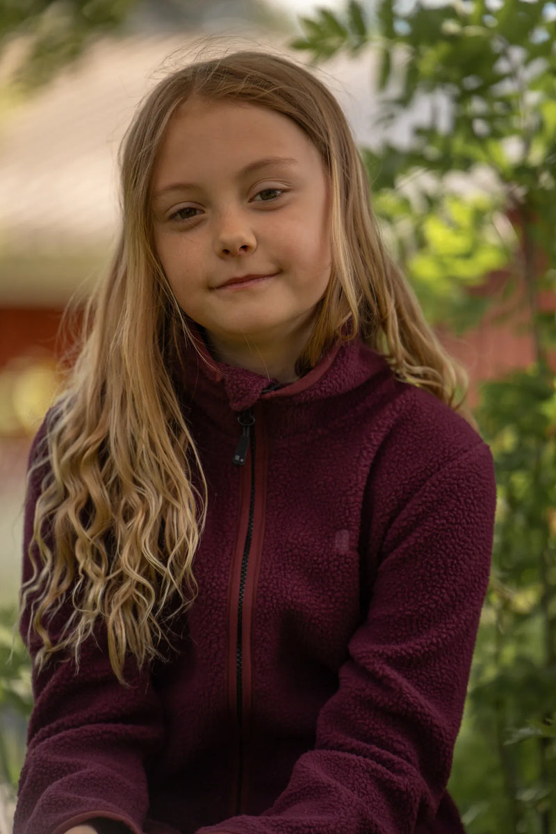 SKOGSVILD PILE JACKET - PLUM/PLUM