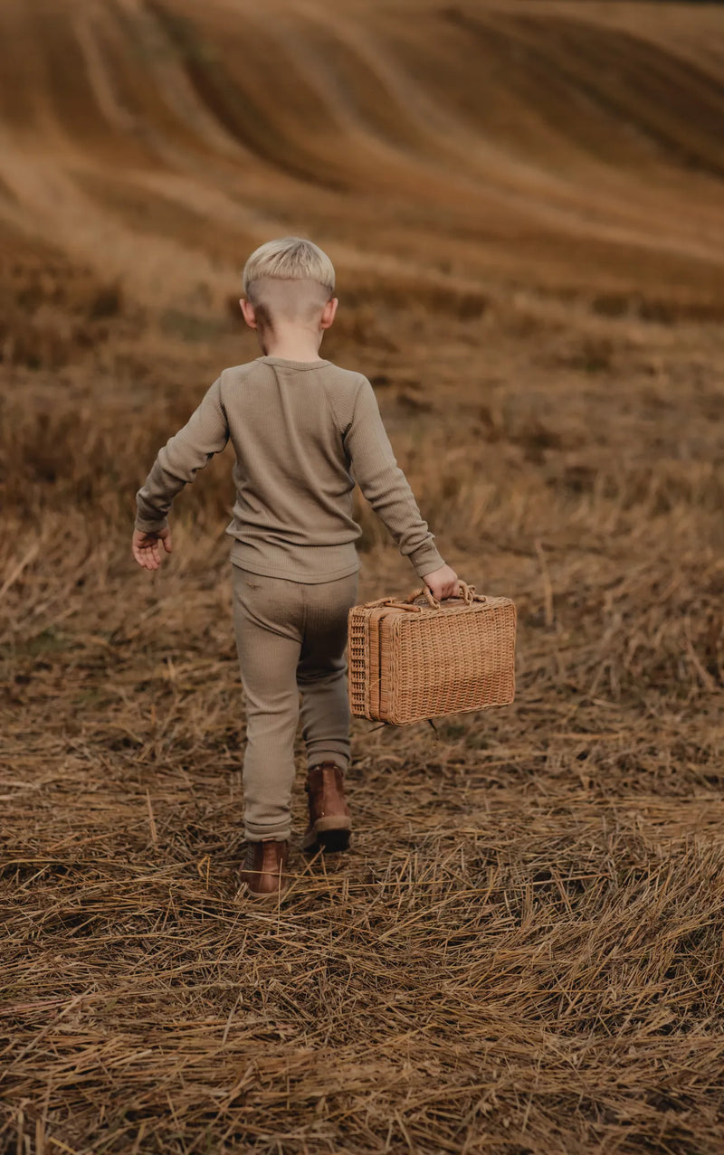 RIB MERINO SET - BEIGE