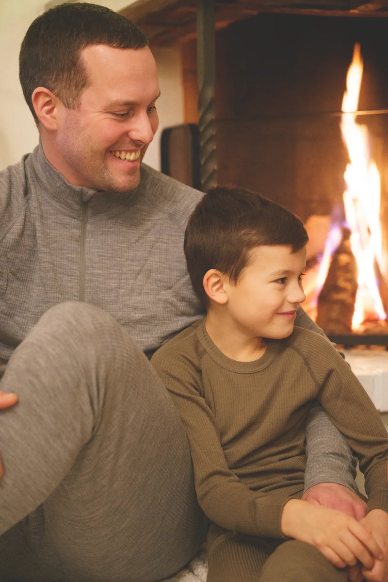 RIB MERINO PANTS, MEN - GREY MELANGE