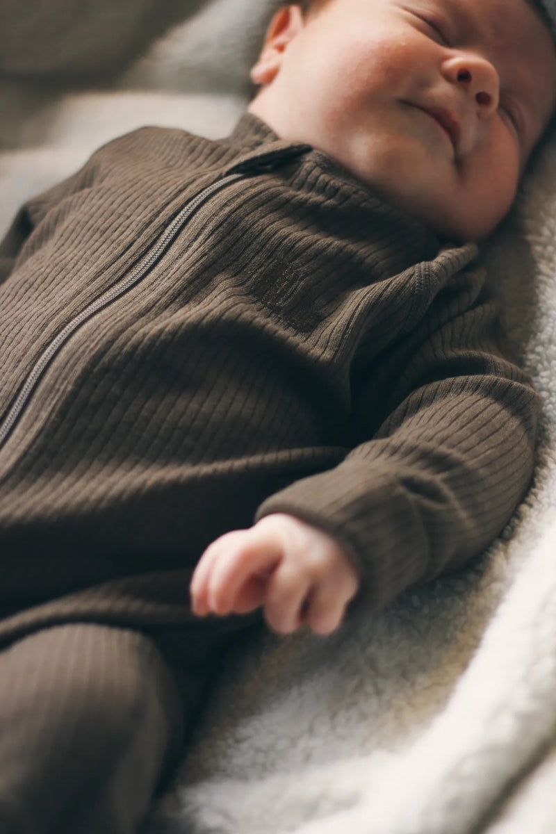 RIB MERINO OVERALL - POTATO