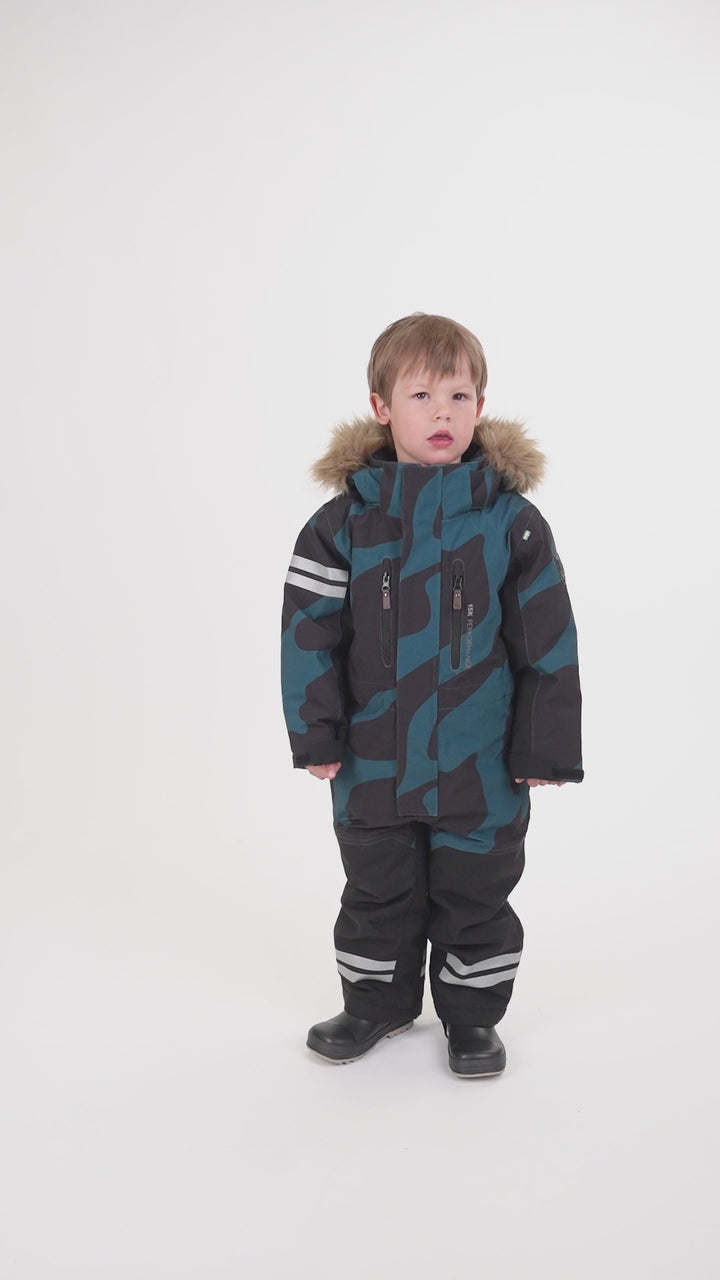 COLDEN WINTEROVERALL - DARK TEAL/BLACK