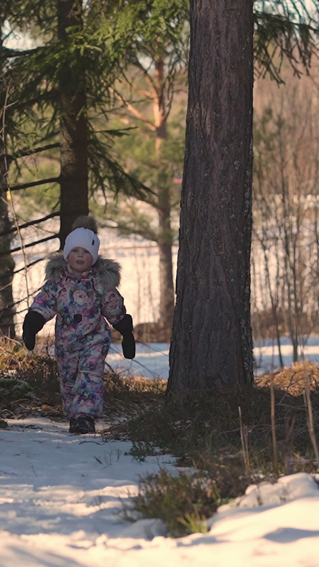 FROSTY WINTER BABY OVERALL - FLOWER