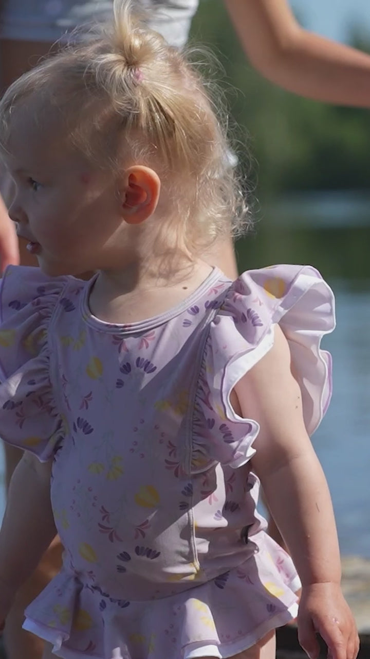 JUDITH SWIMSUIT DIAPER - LAVENDER/YELLOW