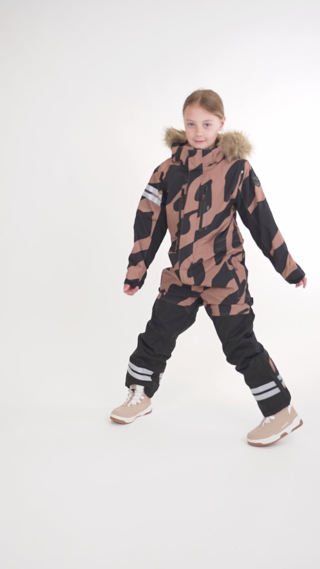 COLDEN WINTER OVERALL - BEIGE/BLACK