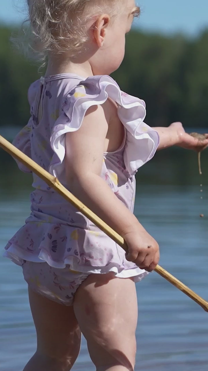 JUDITH SWIMSUIT DIAPER - LAVENDER/YELLOW